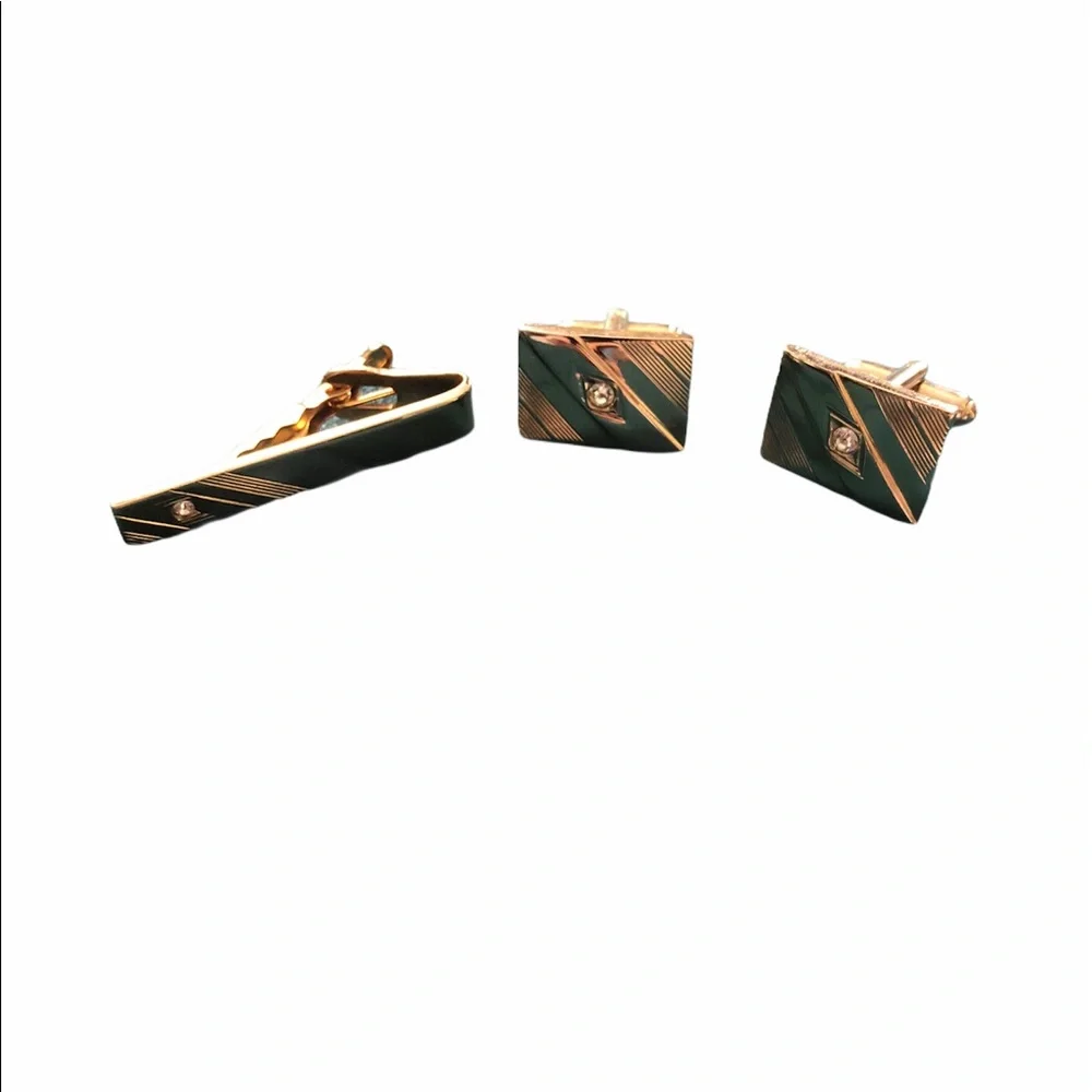 Vintage Men’s cuff link and tie tack set